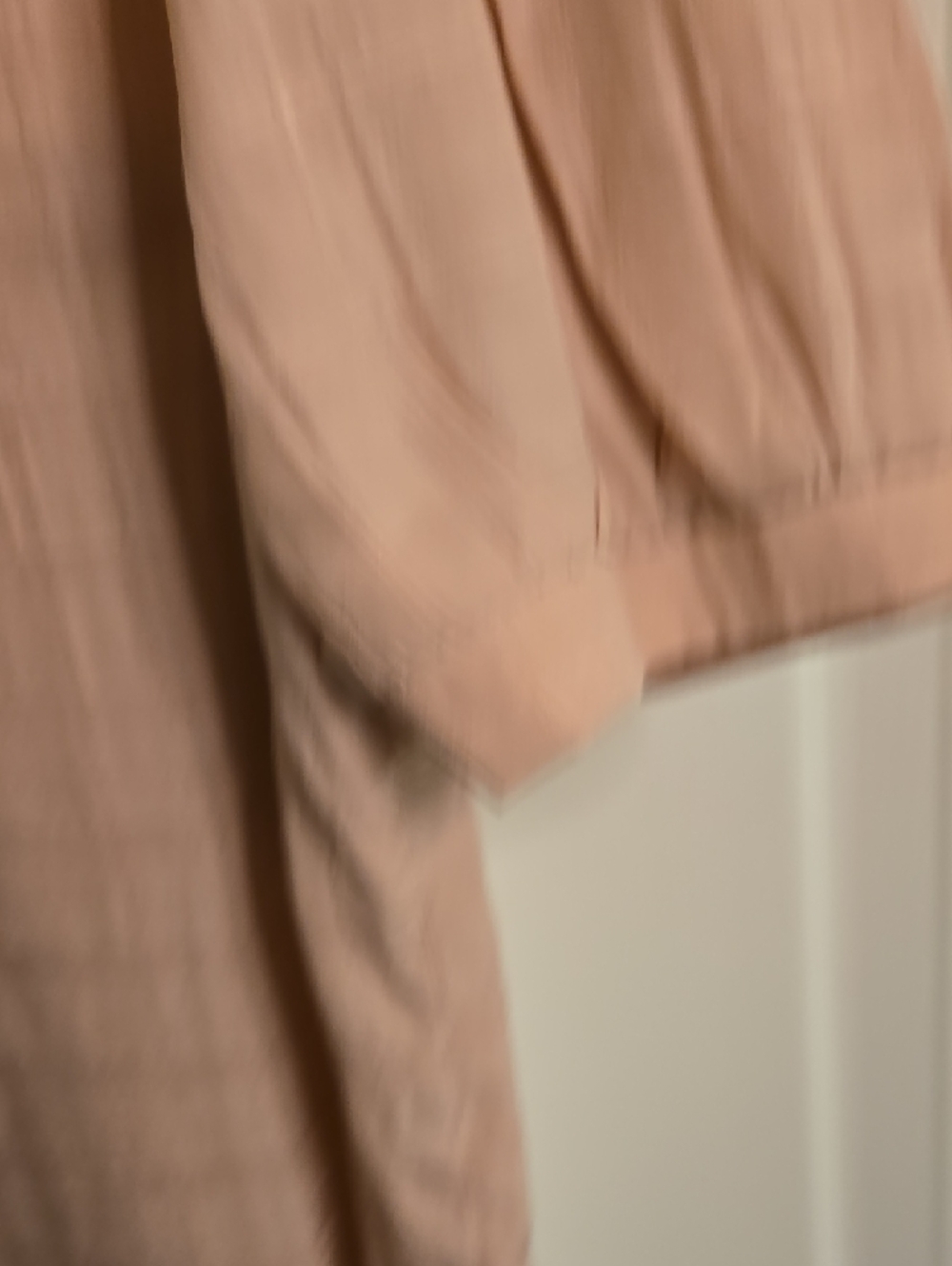Light Pink Ruffle-Collar Button Front Blouse - Picture 5 of 6